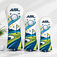 Sac de voyage portable ASL GOLF en PU imperméable, léger et durable, avec broderie complète, personnalisable, motif imprimé intégral