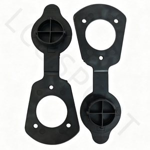 Support de canne à pêche avec joint d'étanchéité en PVC noir coudé pour bateau et yacht – Accessoire de quincaillerie marine - Product Image 1