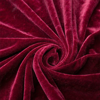 Chemin de table long en velours bordeaux européen 75*300cm pour mariage, Noël, fête, hôtel, conférence, décoration de table