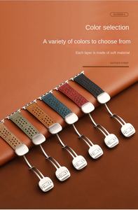 Correa Magnética Plegable de Cuero Genuino con Patrón Crazy Horse de Primera Calidad Senka para Reloj Inteligente de 38 40 41 42 44 45 46 49 mm - Product Image 2