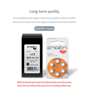 Chất lượng cao 1.4V kẽm nút không khí di động Pin Máy trợ thính dài thời gian dịch vụ nghe rõ ràng tai & sản phẩm thính giác - Product Image 4