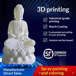 Buddha's Head Statue 3D Printing Service Rapid Prototyping Copy Number Modeling Handboard Model Processing Compound Mold Shell - Product Image 5
