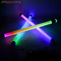 Lustre LED personnalisé, lampe à pendentif, pleine couleur, 360 degrés, barre de pixels ronde, tube lumineux numérique linéaire arc-en-ciel pour événements scéniques