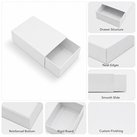 Boîte en carton ondulé personnalisée, résistante aux chocs, robuste, recyclable, de couleur blanche, au design minimaliste, pour collier, bracelet, cadeau, prix de gros