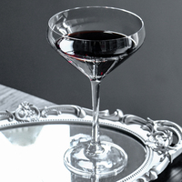 Verre à vin rouge et blanc à long pied, style européen, design minimaliste, populaire pour mariage, bar et maison