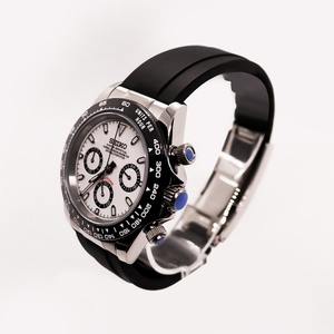 High-Quality Fashionable Men Sapphire Crystal 20mm Width Black 3bar Water Resistant Quartz <b>Watch</b> - Product Image 2