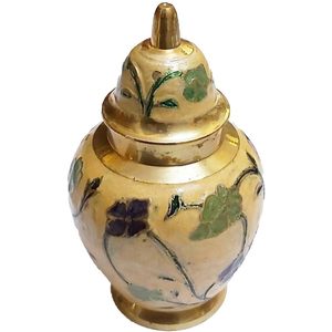 PARIJAT HANDICRAFT Urne funéraire en laiton pour cendres humaines pour enterrement ou niche au cimetière funéraire - Product Image 5