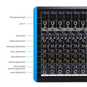 Professional 8 Channel <span class=keywords><strong>Audio</strong></span> <span class=keywords><strong>Mixer</strong></span> com USB Blue Tooth DSP Efeitos DJ Controller/<span class=keywords><strong>Audio</strong></span> Console <span class=keywords><strong>Mixer</strong></span> para Estúdio de Gravação Stage - Product Image 5