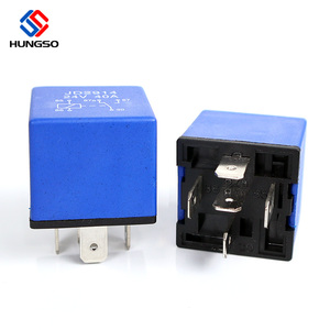 <span class=keywords><strong>Relais</strong></span> automobile universel miniature électromagnétique 12V, couleur bleue, bobine en cuivre 40A, SPDT, protection scellée - Product Image 1