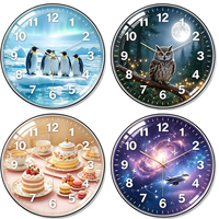 Horloge Murale Créative et Tendance en Verre, Mécanique, Silencieuse, à Piles, Design Minimaliste, Moderne, pour Salon, Chambre, Bureau, Mariage