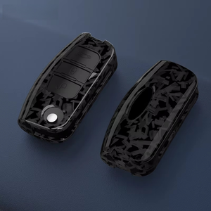 Funda Protectora para Llaves de Coche de Fibra de Carbono ABS para Ford Fiesta Focus 2 Ecosport Kuga Escape Falcon Territory B-Max C-Max Galaxy Accesorios - Product Image 1
