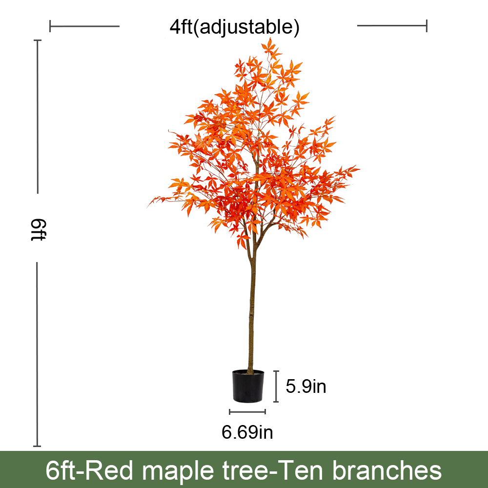 190 cm/6 pieds orange