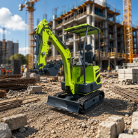 Mini-excavatrice sur chenilles T12 certifiée CE, 7 kW, compacte, hydraulique, profondeur de creusement de 1,75 m, EURO5, pour travaux agricoles, aménagement paysager et creusement de fossés