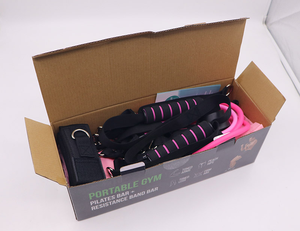 <span class=keywords><strong>Kit</strong></span> de inicio de ejercicios para el hogar, barra de Pilates portátil, tabla de entrenamiento, <span class=keywords><strong>Kit</strong></span> de barra de Pilates multifuncional con bandas de resistencia - Product Image 6