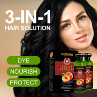 Shampooing Gel Colorant Noir à l'Extrait de Fruits Naturel, Prix Abordable, Sans Ammoniaque, Couvre les Cheveux Gris, Vente en Gros, OEM ODM