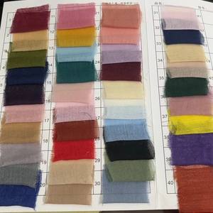 Serviettes en lin <span class=keywords><strong>de</strong></span> mousseline écologiques faites à la main RUNXI, beige, vert sauge, bohème, plissées, 50x50 cm, carrées, rustiques, décoration <span class=keywords><strong>de</strong></span> mariage personnalisée - Product Image 6