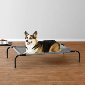 Lit pour animaux de compagnie ZT, couleur personnalisée, anti-taches, anti-salissures, luxueux, antidérapant, avec structure en fer robuste et surélevé. - Product Image 1