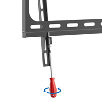Soporte de Pared Inclinable de Acero para TV LED LCD Pequeña y Móvil, para Televisores de 55 Pulgadas con VESA Máximo de 400x400