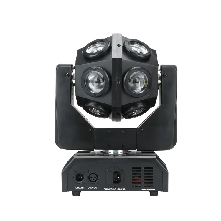 LED Pro Light 12pcs 10W RGBW 4in1 Beam Moving Head Light for Christmas Halloween Decoration DJ Party