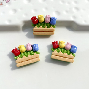 100 pièces/sac fleur <span class=keywords><strong>lit</strong></span> clôture bouteille crabe <span class=keywords><strong>parapluie</strong></span> Guideboard résine breloques pour Slime Mobile étui porte-clés bricolage artisanat décoration - Product Image 4