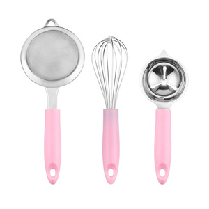 ที่ตีไข่สแตนเลส เครื่องตีครีม เครื่องแยกไข่ เครื่องผสมอาหาร ที่ตีไข่ ชุดอุปกรณ์ครัวสำหรับทำอาหารเด็ก - Product Image 5