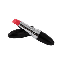 Bestseller Batteriebetriebener Gold-Schwarz-Roter Nippel-Vagina-Schönheits-Mini-Massager Lippenstift-Vibrator 100% Wasserdicht 30g für Frauen