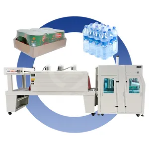 OCEAN Fully Automatic Pack 6 Can Sleeve Water /Beverage Bottle Shrink Wrapping Machine Without Oven