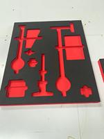 Matériau de protection et d'amortissement personnalisé en EVA découpé sur mesure, insert en mousse pour emballage de protection pour boîte avec doublure en velours fibre de carbone