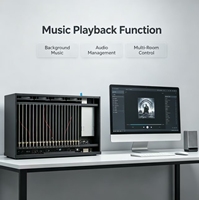 Serveur de gestion de rack S8 avec fonction audio de streaming global, boîtier de contrôle central IoT à 20 emplacements d'extension