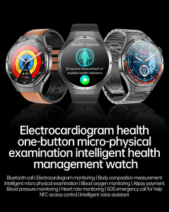 ET456 1.56 pollici AMOLED salute Smartwatch H Band ECG HRV BT chiamando NFC Fitness Tracker Relojes Smartwatch - Product Image 5