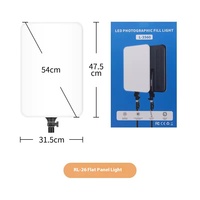 Éclairage Vidéo LED 85W 26 Pouces avec Télécommande Professionnelle, Panneau Lumineux Dimmable pour Studio Photo et Photographie en Direct