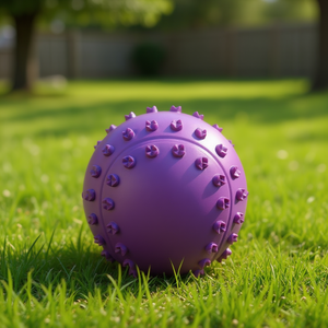 Pelota con Sonido de Caucho Natural de 6 cm, Juguete Interactivo para Mascotas - Product Image 3