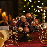 EAGLEGIFTS Ornements de Noël Ornements de boule suspendus d'arbre de Noël de luxe Produits de nouveauté de Noël Pendentifs de décoration