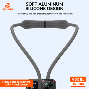 JQ-100 Penyangga Leher Magnetik 2-in-1 untuk Smartphone dan Kamera Aksi POV (Pandangan Orang Pertama) - Product Image 4