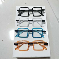 Montures de lunettes épaisses en acétate, carrées, à monture complète, lunettes optiques unisexes, mode, verres correcteurs, stock mixte en gros, OEM