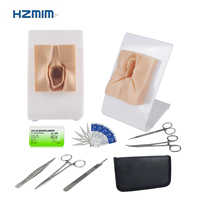Simulador de entrenamiento médico portátil para práctica de preincisión vulvar con kit de herramientas e instrumentos para sutura de episiotomía