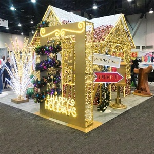 <span class=keywords><strong>2022</strong></span> style mignon extérieur motif de <span class=keywords><strong>noël</strong></span> lumières décoration 3D led maison de la grotte du père <span class=keywords><strong>noël</strong></span> géant - Product Image 3