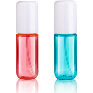 Wholesale Bulk Eco Friendly PP <b>Plastic</b> Round Perfume Cosmetic Fragrance <b>Spray</b> <b>Bottle</b> with UV Printing Packaging - Product Image 1