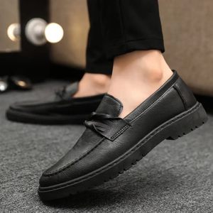Casual Men's Breathable Slip-On Flat Dress Walking Sports <b>Sneakers</b> with Rubber Outsole for Summer & Spring - Product Image 4