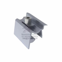 Supports de fixation pour panneaux solaires YZ Solar en aluminium, double réglage, pour toits en pente, surface anodisée naturelle YZR 04