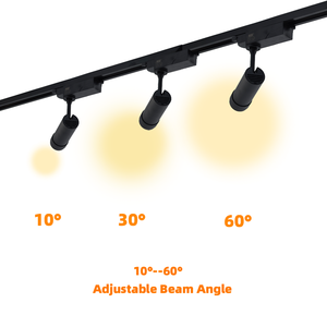 Spot lumineux rond pliable à montage en surface, corps en aluminium, 12W COB, faisceau réglable, angle de 360 degrés - Product Image 1