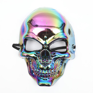 Masque de Cosplay Tête de Crâne Complète avec Placage d'Halloween - Product Image 1