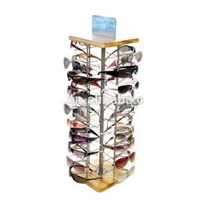Présentoir promotionnel d'eyewear de magasin, support de partie supérieure du comptoir d'eyewear pour le magasin optique