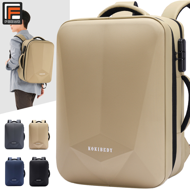 High Quality Anti-theft Hardshell Laptop Backpack Waterproof Business Travel Bag with TSA Lock USB Charging Port Custom LOGO