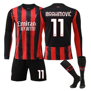 ชุดฟุตบอลแขนยาวทีมเหย้า 2526 มิลาน เอซี หมายเลข 14 โมดริช หมายเลข 11 อิบูคาคา สำหรับเด็ก ฤดูร้อน ผลิตจากโพลีเอสเตอร์ 100% - Product Image 6