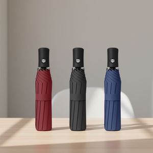Parapluie Automatique Pliant 3 Volets Personnalisé 2026 Coupe-Vent Portable Promotionnel Pas Cher Anti-UV Pluie Soleil avec Logo - Product Image 2