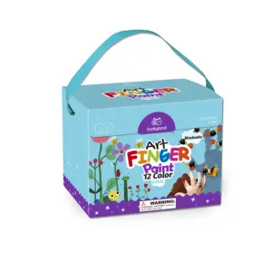 हॉट सेल बच्चों की धोने योग्य फिंगर पेंटिंग - 6/12 रंग गैर विषैले ऐक्रेलिक किट सेट बच्चों के लिए ड्राइंग खिलौने
