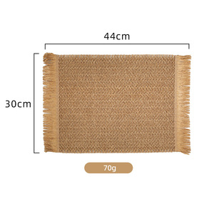 Nouveau style 2025 – Set de <span class=keywords><strong>table</strong></span> en <span class=keywords><strong>papier</strong></span> tressé avec pompons, résistant à la chaleur, biodégradable, décoratif pour <span class=keywords><strong>table</strong></span> basse – Livraison directe disponible - Product Image 6
