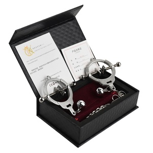 QKKQ Screw Lock <b>Ring</b> Nipple Clamps with Bell Pendant BDSM Nipple Pain Clamps Breast <b>Clips</b> Breast Bondage Play Sex Toys - Product Image 3