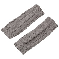 Gants demi-doigts en acrylique de Style pour femmes Chauffe-poignets tricotés côtelés pour l'automne hiver chaud froid chaussette Design de mode